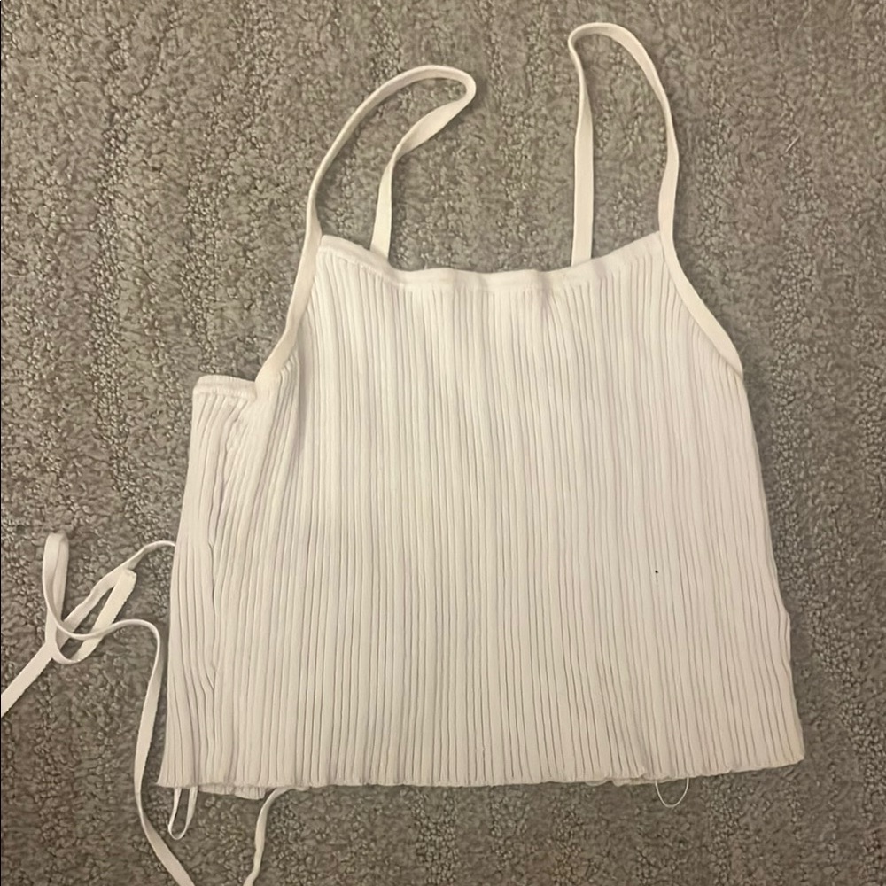 La Hearts Ivory Ribbed Camisole